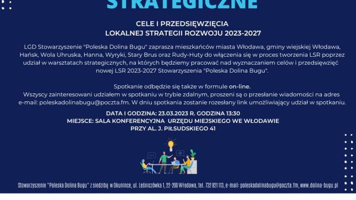 Warsztaty strategiczne – nowa Lokalna Strategia Rozwoju